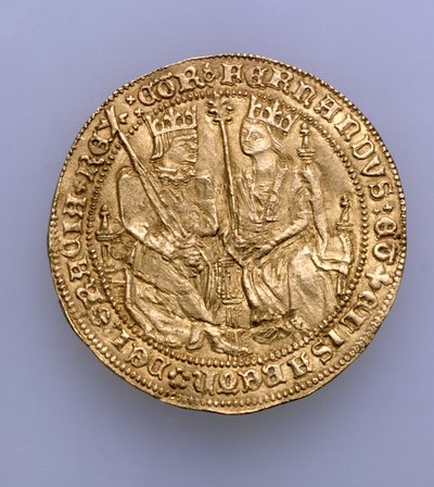 Double excelente of Ferdinand II of Aragon (1479-1516) and Isabella of Castille (1474-1504), Seville Mint, 1475 by Spanish School