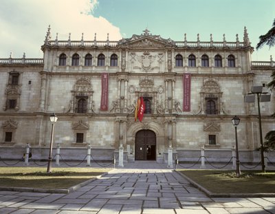 Entrance to the University, founded by Cardinal Cisneros by Spanish School
