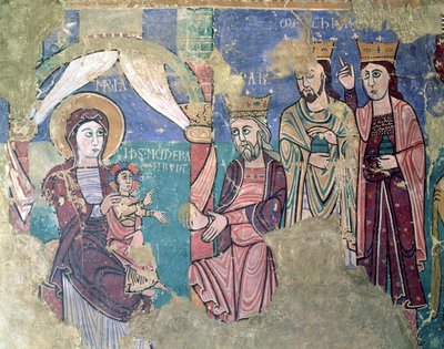 Epiphany Mural from the Church at Navasa, Huesca by Spanish School