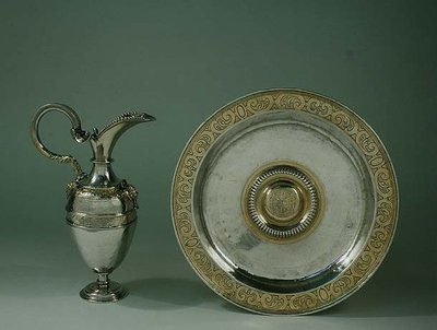Ewer and basin, Aragonese or Castilian, late 16th century by Spanish School