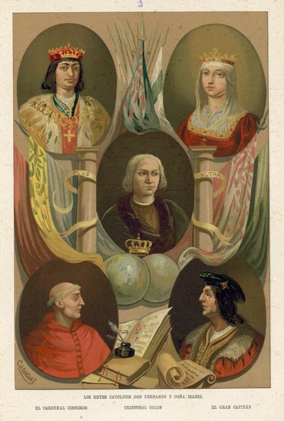 Ferdinand and Isabella of Spain by Spanish School