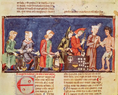 Dice Makers, from the Book of Games, Chess, Dice and Boards, 1282 by Spanish School