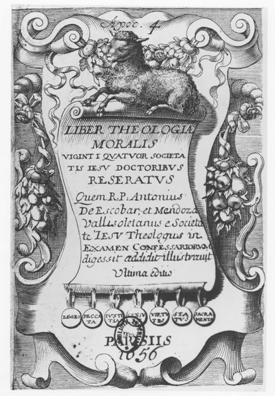 Frontispiece for Liber Theologiae Moralis, by Antonio Escobar y Mendoza by Spanish School