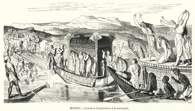 Funeral Party on the Way to a Necropolis in Ancient Egypt by Spanish School