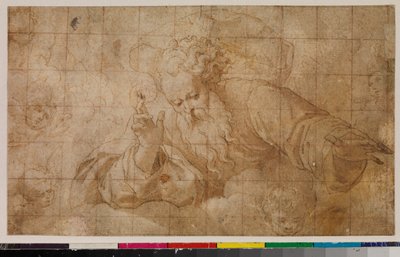 God the Father Blessing, 1675-99 by Spanish School