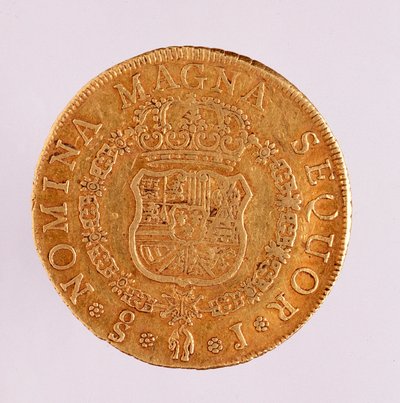 Golden Coin (8 Ecus) from Spain: Reign of Ferdinand VI (1759) by Spanish School