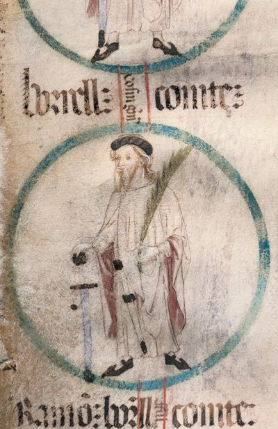 Gothic Art: Portrait of Borrell II (934-992), Earl of Barcelona by Spanish School