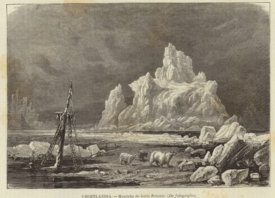 Greenland - Mountain of Floating Ice by Spanish School