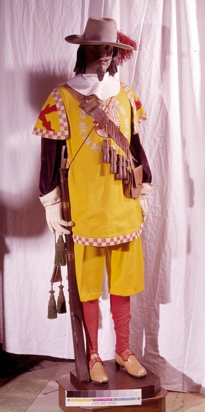 Harquebusier costume at the time of Philip II of Spain by Spanish School