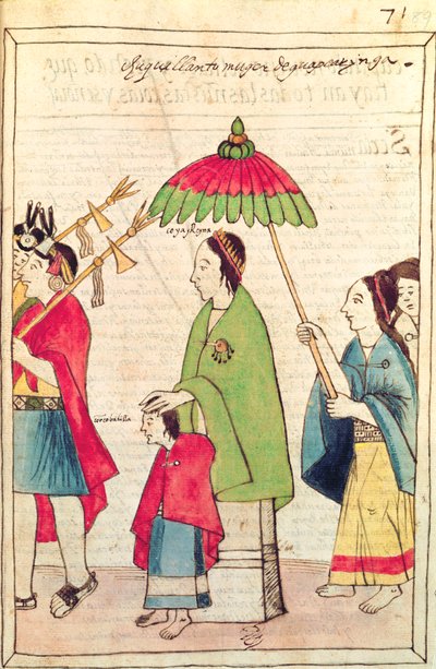 Illustration of an Inca Queen from 