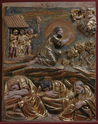 Jesus in the Garden of Gethsemane (detail) by Spanish School