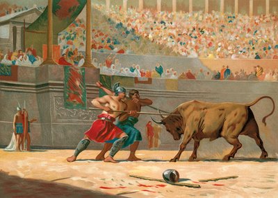 Julius Caesar Watching a Circus Entertainment by Spanish School