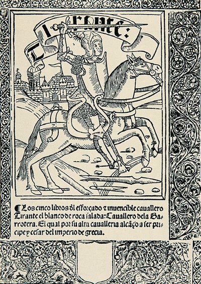 Knight on His Mount, Frontispiece of the Spanish Work 
