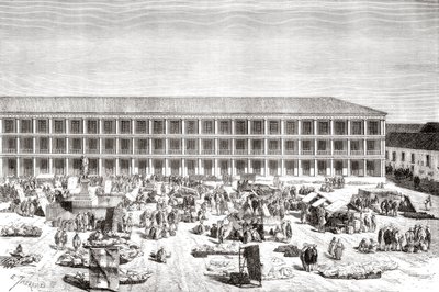 La Casa de los Portales, Plaza de Simon Bolivar by Spanish School