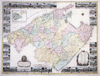 Map of the Island of Mallorca, 1785 by Spanish School