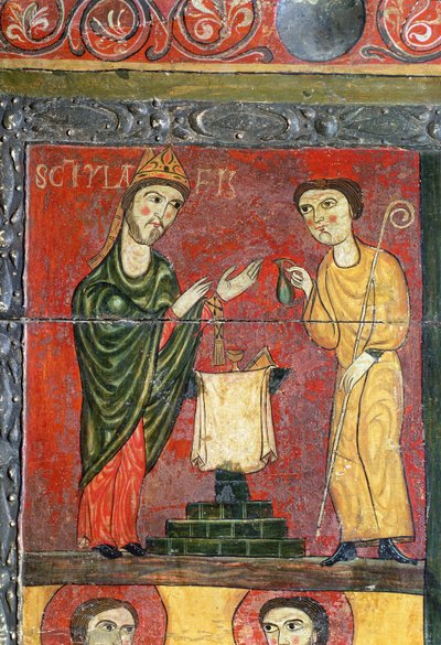 Mass by St. Hilaire, Altar (detail) by Spanish School