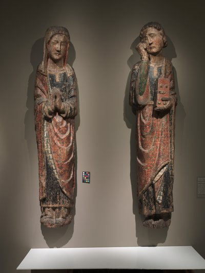 Mourning Saint John and Mourning Virgin by Spanish School