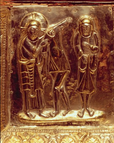 Panel from a reliquary containing the remains of St Isidore by Spanish School