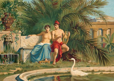Paris and Helen by Spanish School