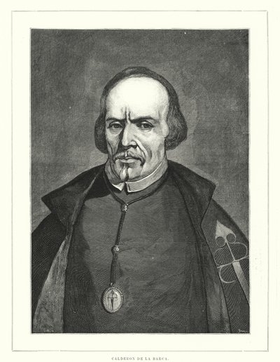 Pedro Calderon de la Barca, Spanish Soldier, Priest and Author by Spanish School