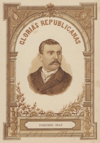 Porfirio Diaz, Mexican soldier and politician by Spanish School