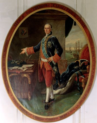 Portrait of Caballero Teodoro de Croix, Viceroy of Peru and Chile by Spanish School