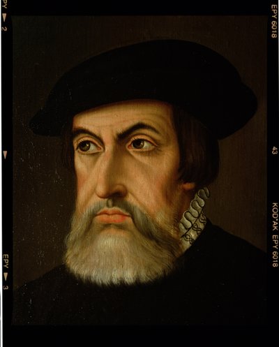 Portrait of Hernan Cortes by Spanish School