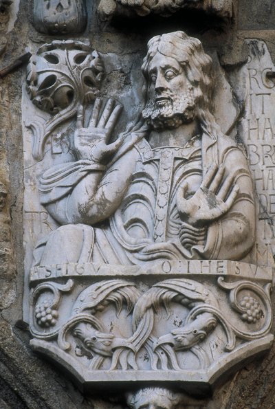 Representation of the prophet Abraham, bas relief of the facade of the goldsmiths by Spanish School