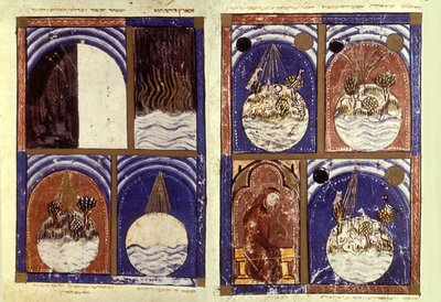 Reproduction of The Creation, from the Sarajevo Haggadah by Spanish School