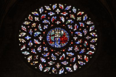 Rose Window Depicting the Assumption of the Virgin, c.1460 by Spanish School