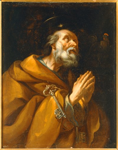 Saint Peter Penitent by Spanish School