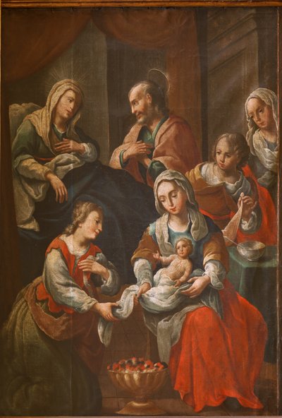 Sanctuary of Queralt. The Church. Interior. Painting. 19th Century by Spanish School