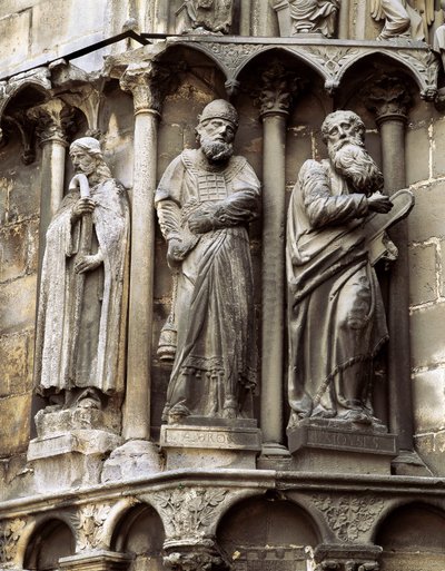 Sculpture from the cathedral of Santa Maria de Burgos, Gate of Sarmental by Spanish School