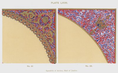 Spandrils of Arches, Hall of Justice by Spanish School