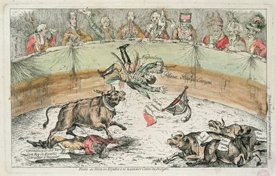 Spanish Bull, Caricature of Joseph Bonaparte, King of Spain by Spanish School