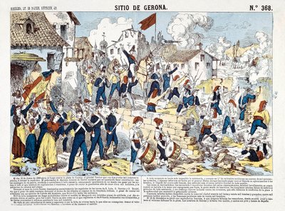 Spanish War of Independence (1808-1814): The Siege of Gerona from June to December 1809 by Spanish School