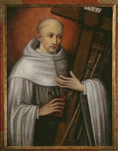 St. Bernard of Clairvaux carrying the instruments of the Passion by Spanish School