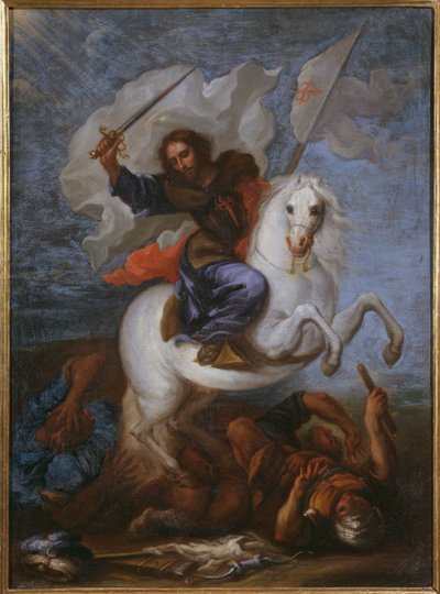 St. James the Great at the Battle of Clavijo by Spanish School