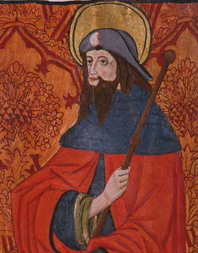 St. James the Great, (detail), panel from the Church San Andres of Tortura by Spanish School