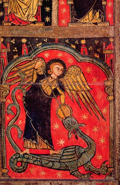 St. Michael Fighting the Dragon by Spanish School