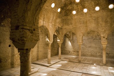 Steam Room in the Arab Baths, Granada by Spanish School