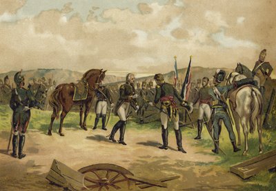 Surrender of General Dupont, Battle of Bailen, Spain, 1808 by Spanish School