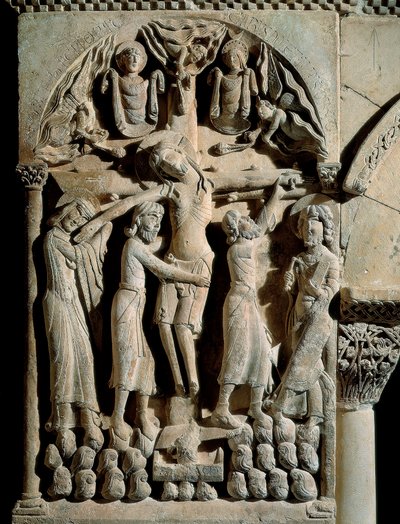 The Descent from the Cross (detail) by Spanish School