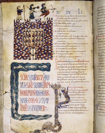 The Hispalense II Council in 619, Page from the Glosas Emilianenses, 992-994 by Spanish School