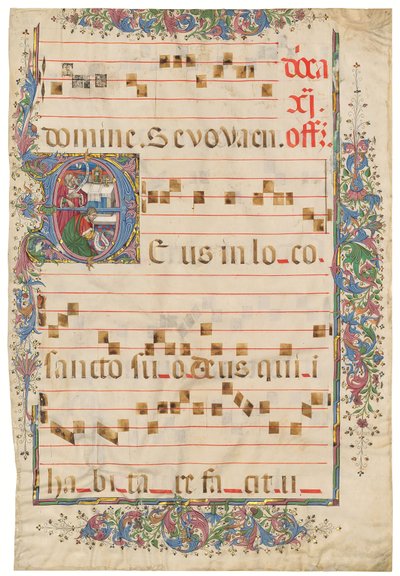 The Pharisee and the Publican, historiated initial 