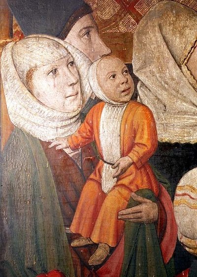 The St. Vincent Altarpiece, Depicting Personalities of the Era from the Parish of Sarria by Spanish School