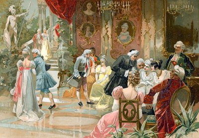 The Court of King Louis XV of France by Spanish School