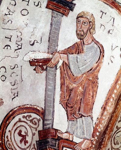 The cycle of months: a servant offering fish (detail) by Spanish School
