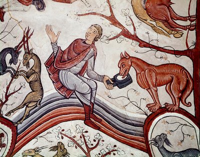 The Cycle of Months: The Announcement to the Shepherds (detail) by Spanish School