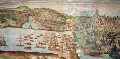 The Entry of the Fleet into Lisbon by Spanish School